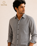 Black & White Checked Full Sleeve Shirt