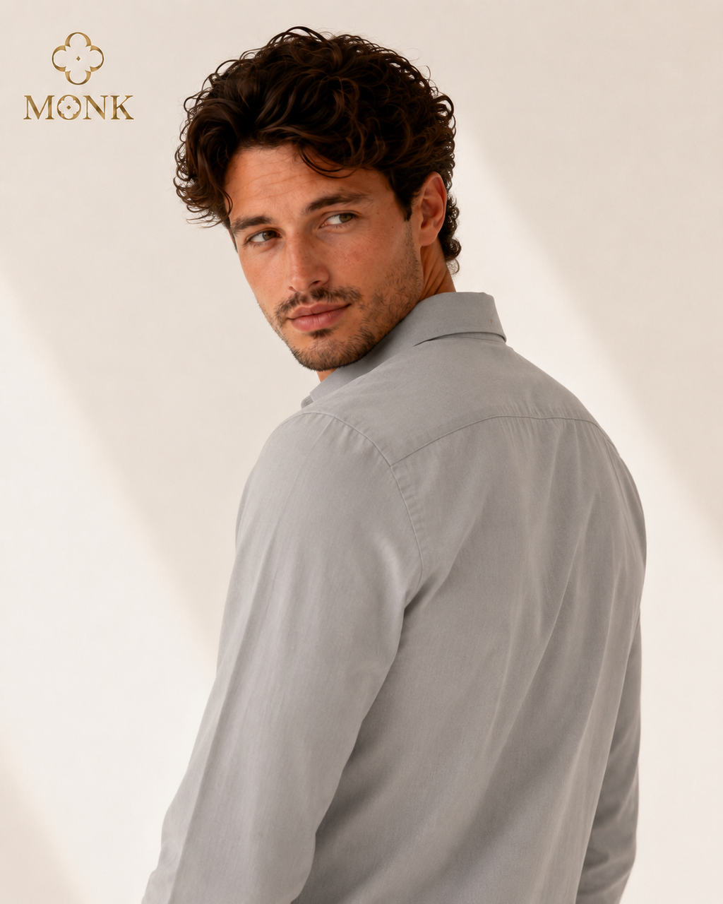 Stone Taupe Formal full Sleeve Shirt
