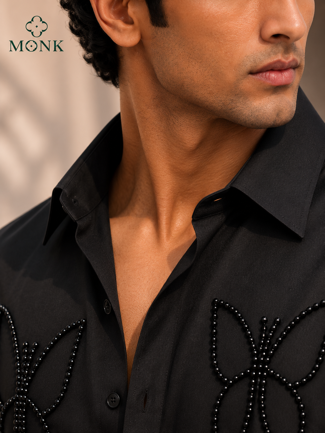 Charcoal Grey Designer Full Sleeve Shirt