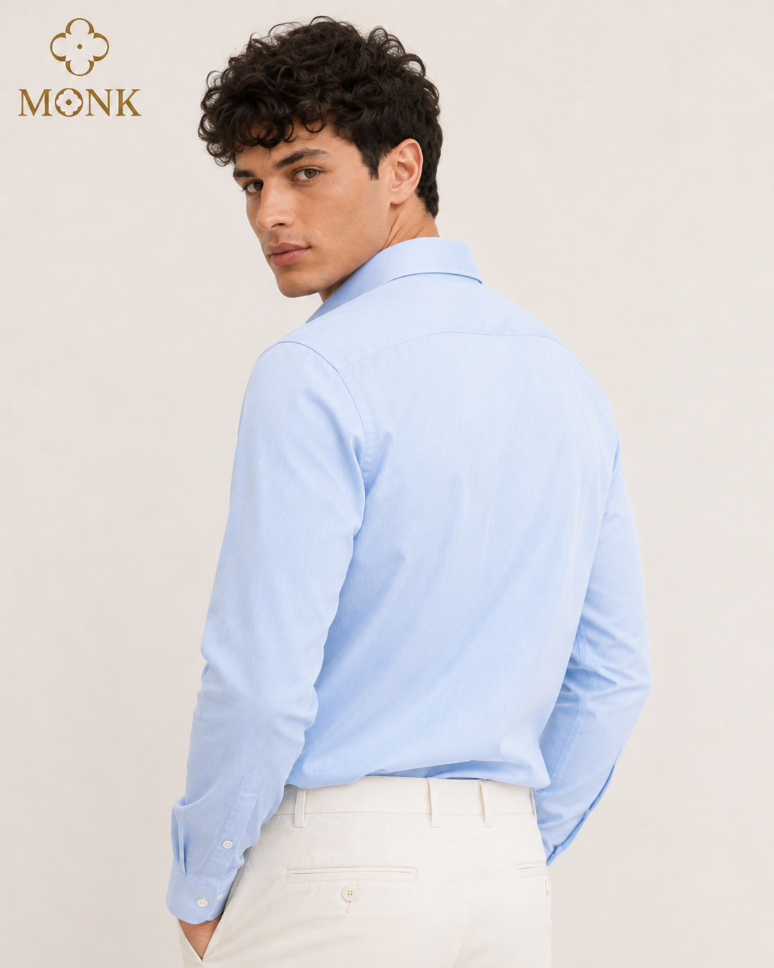 Baby Blue Luxe Formal full sleeve Shirt