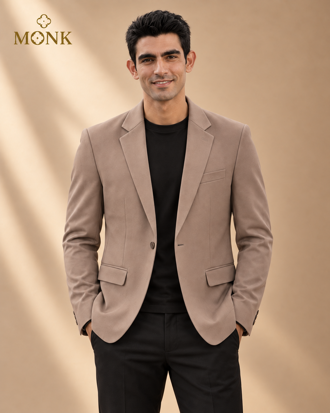 Sandstone Woven Blazer