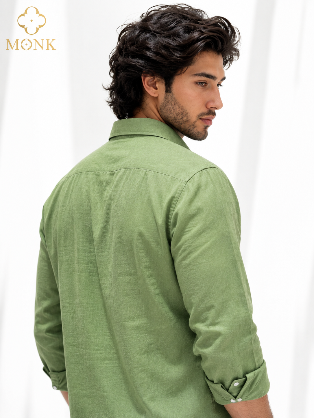 Olive Logo Half-Sleeve T-Shirt