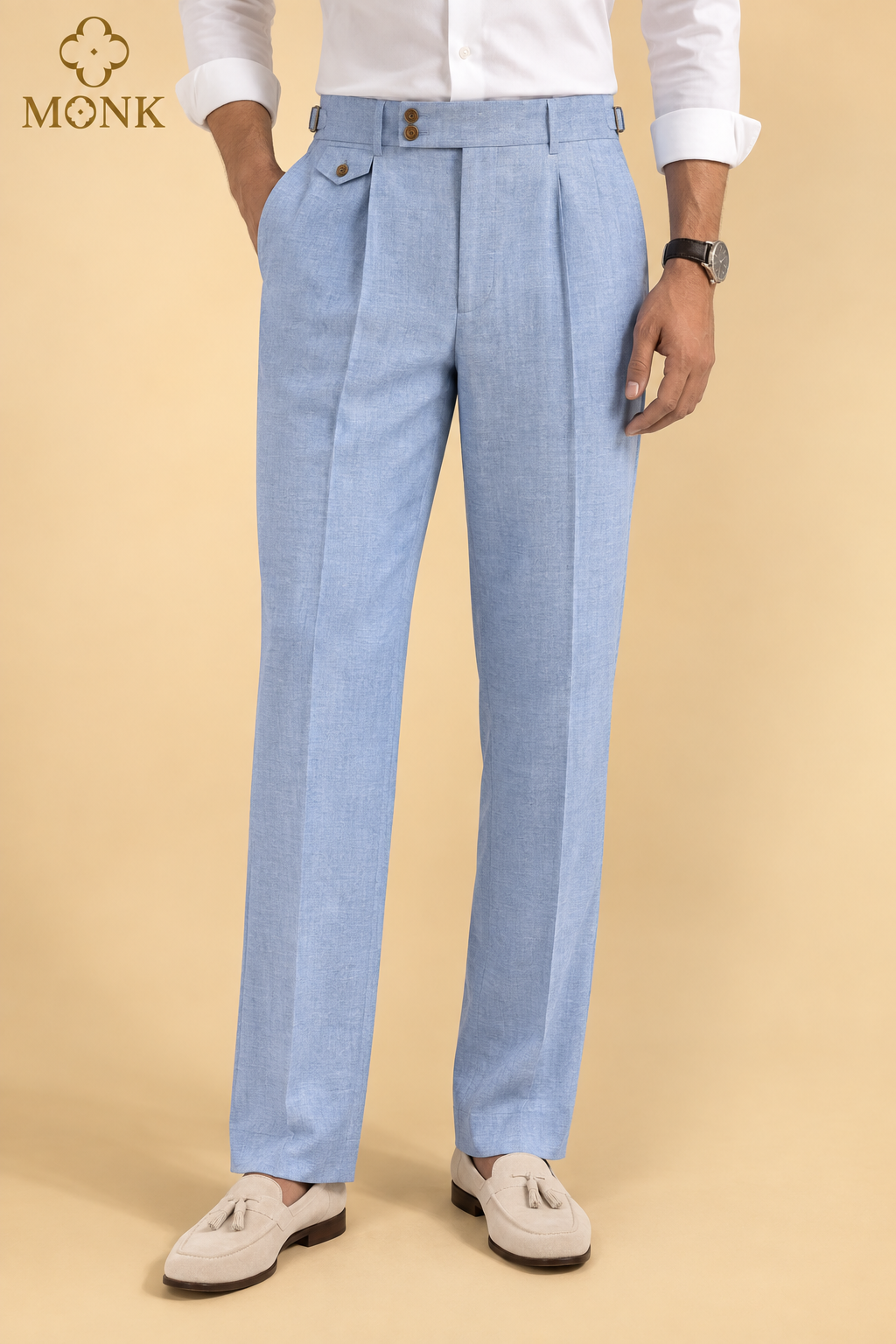 Ice Blue Gurka Pant