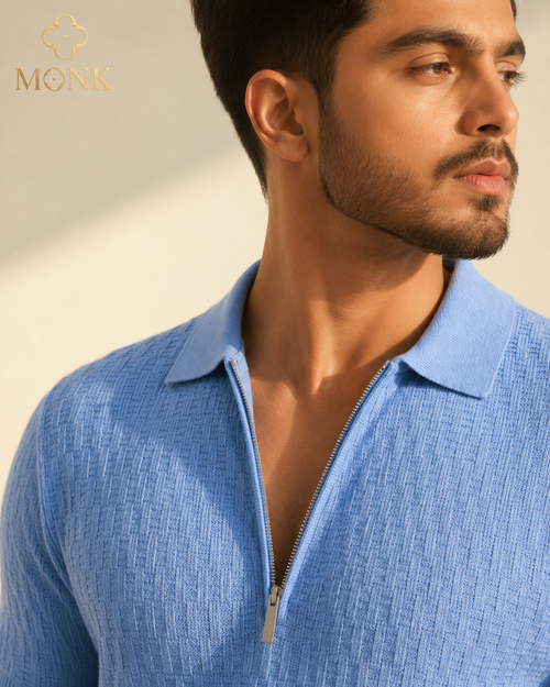 Powder Blue Half Sleeve T-Shirt