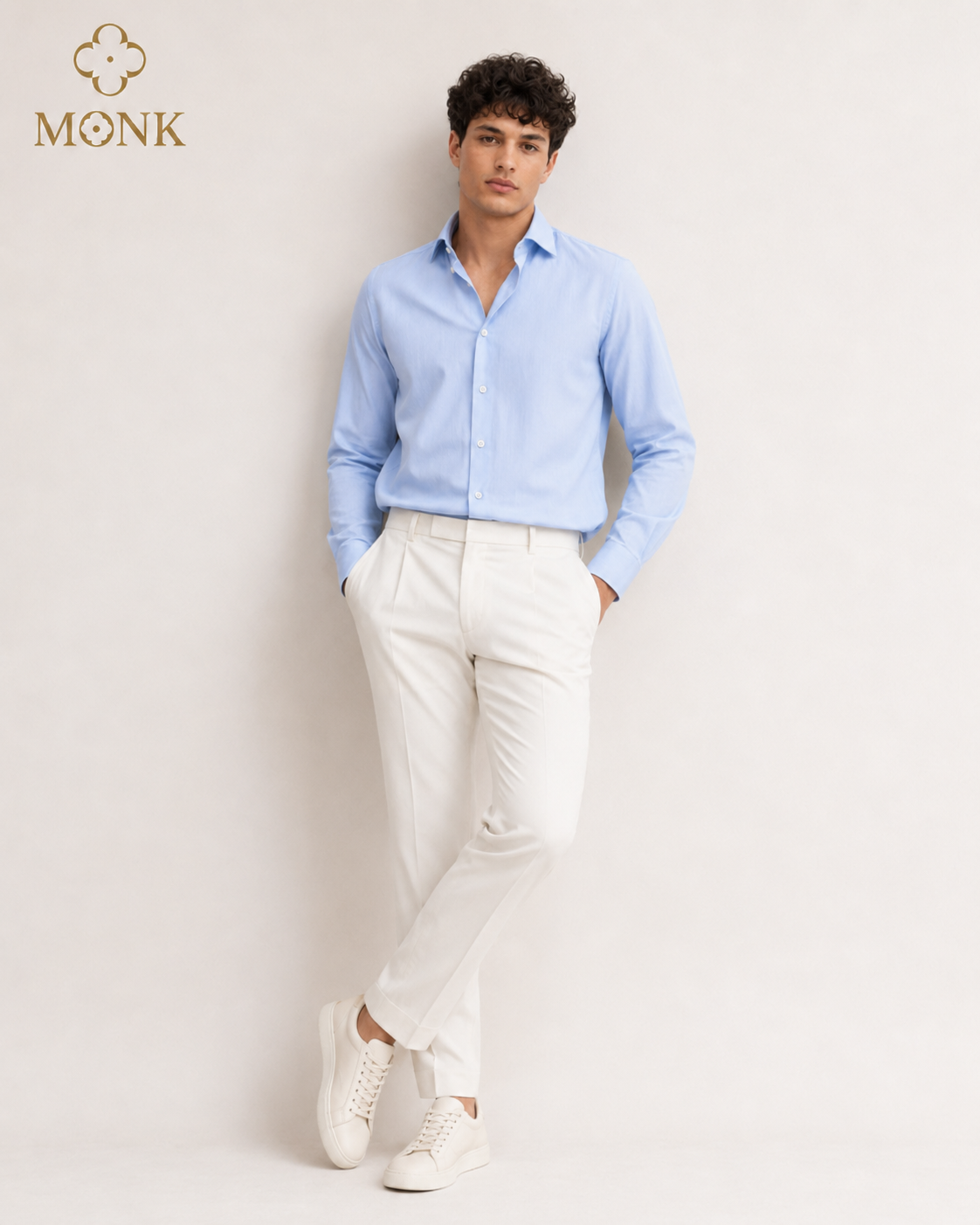 Baby Blue Luxe Formal full sleeve Shirt