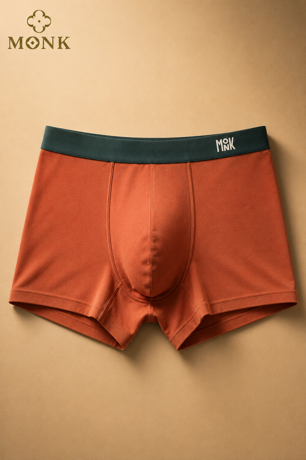 MONK Rust Brown Premium Boxer Brief