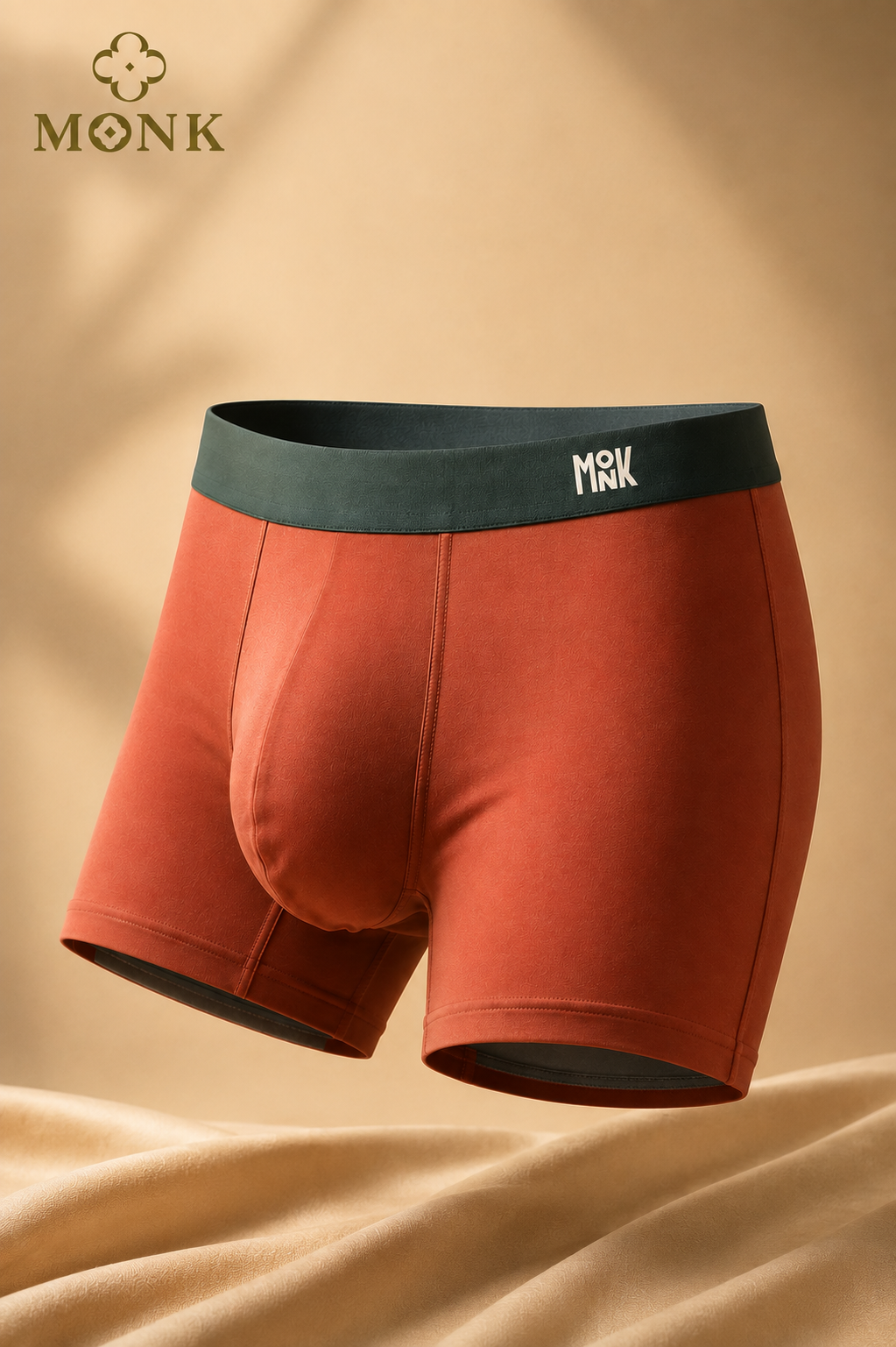 MONK Rust Brown Premium Boxer Brief