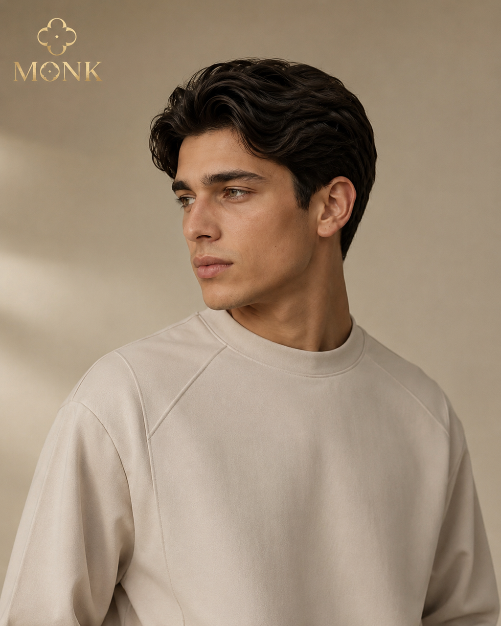 Oat Beige Full Sleeve T-Shirt