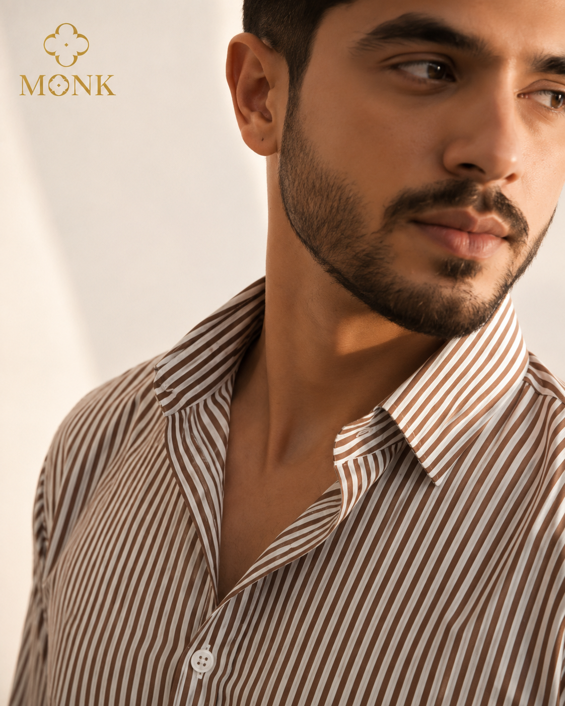 Prime Brown Stripe full sleeve Shirt