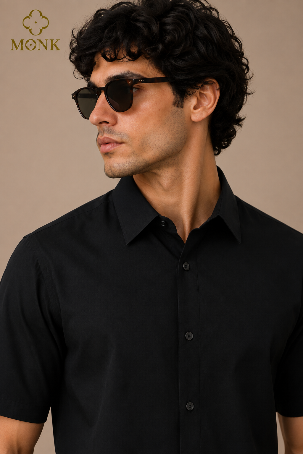 Jet Black Half Sleeve shirt
