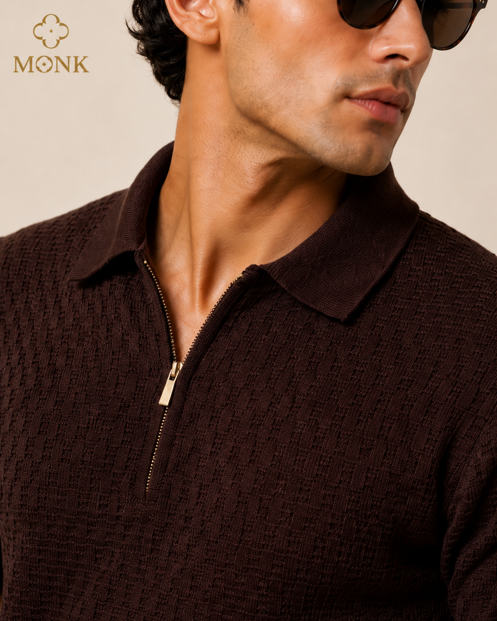 Coffee Brown Half Sleeve Polo T-Shirt