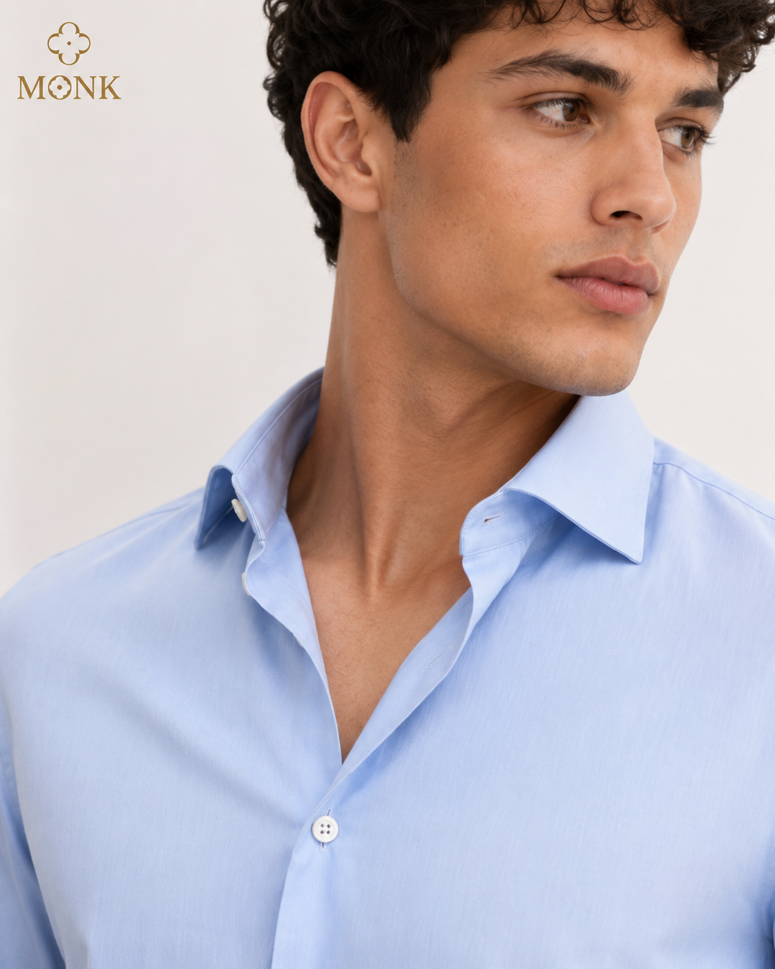 Baby Blue Luxe Formal full sleeve Shirt