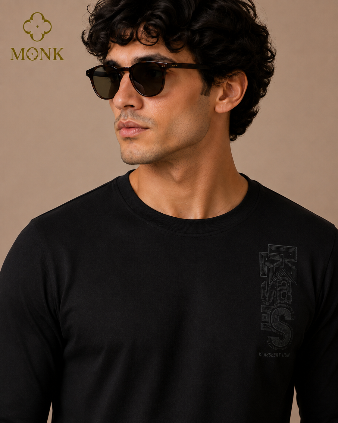Jet Black Full Sleeve T-Shirt