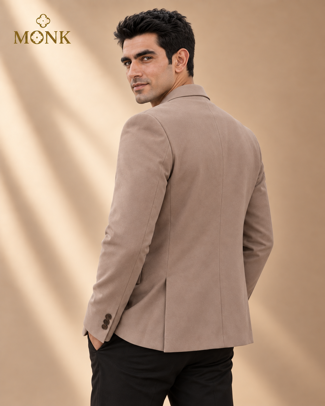 Sandstone Woven Blazer
