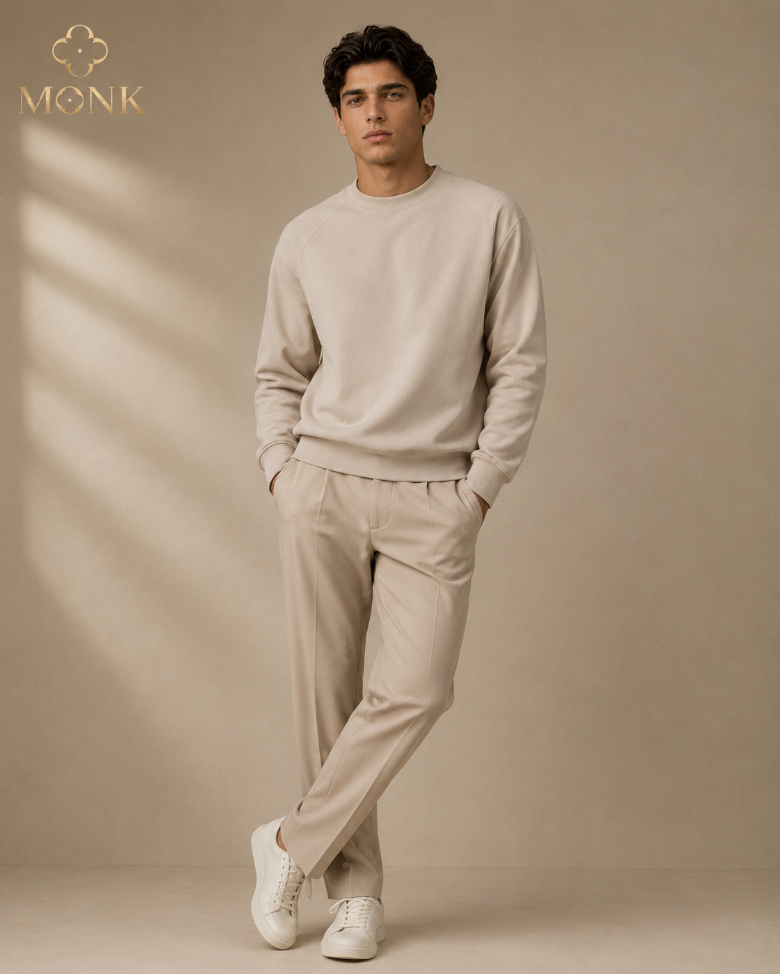 Oat Beige Full Sleeve T-Shirt