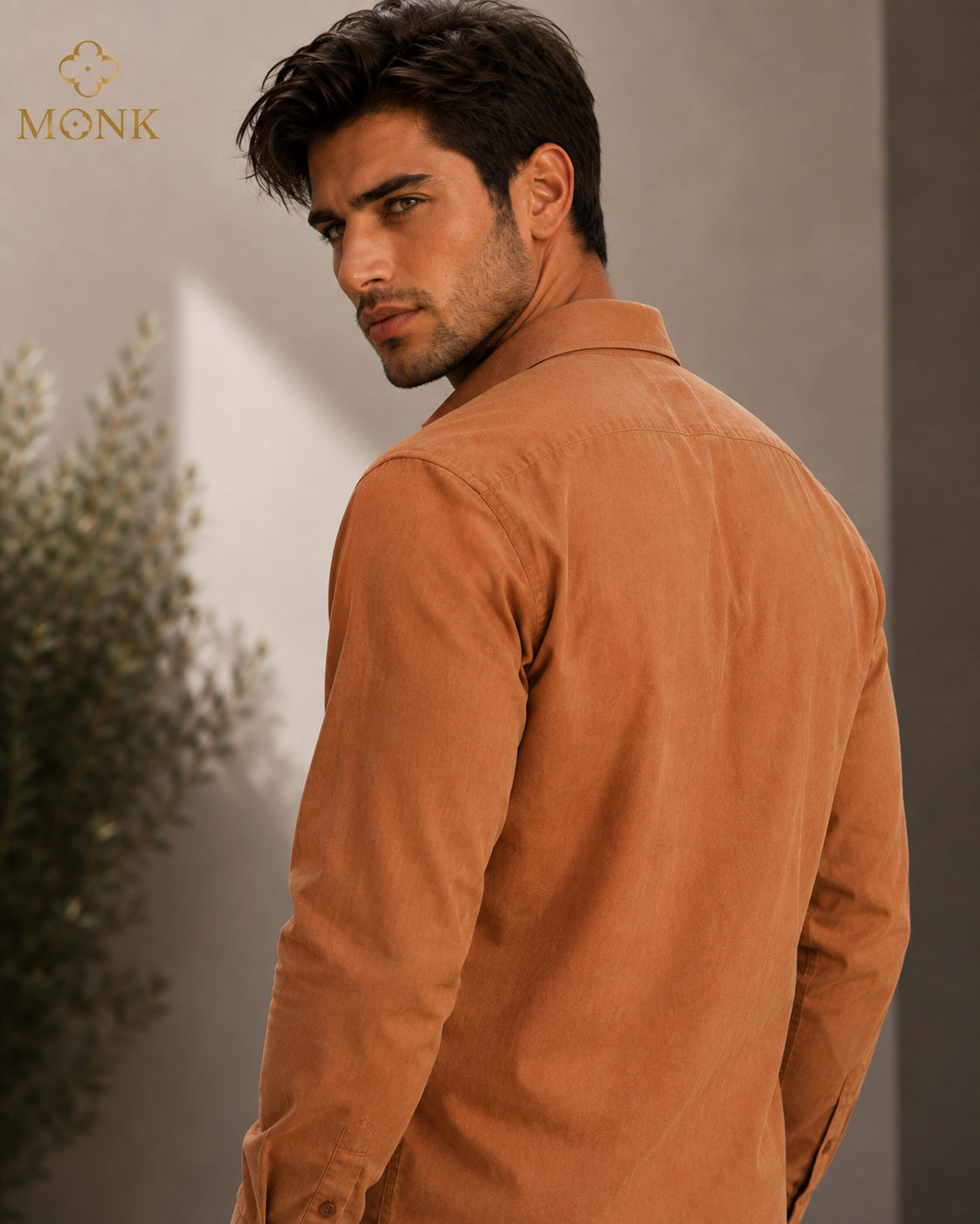 Caramel Velvet Luxe full sleeve Shirt