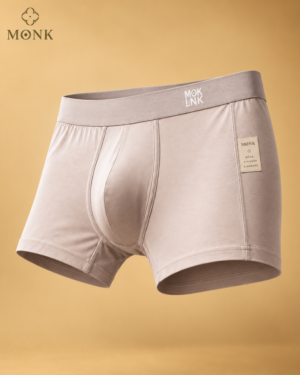 MONK Men’s Premium Boxer Brief – Beige