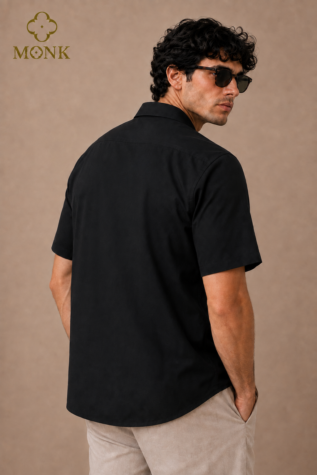 Jet Black Half Sleeve shirt