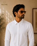 WHITE ELITE FULL SLEEVE SHIRT