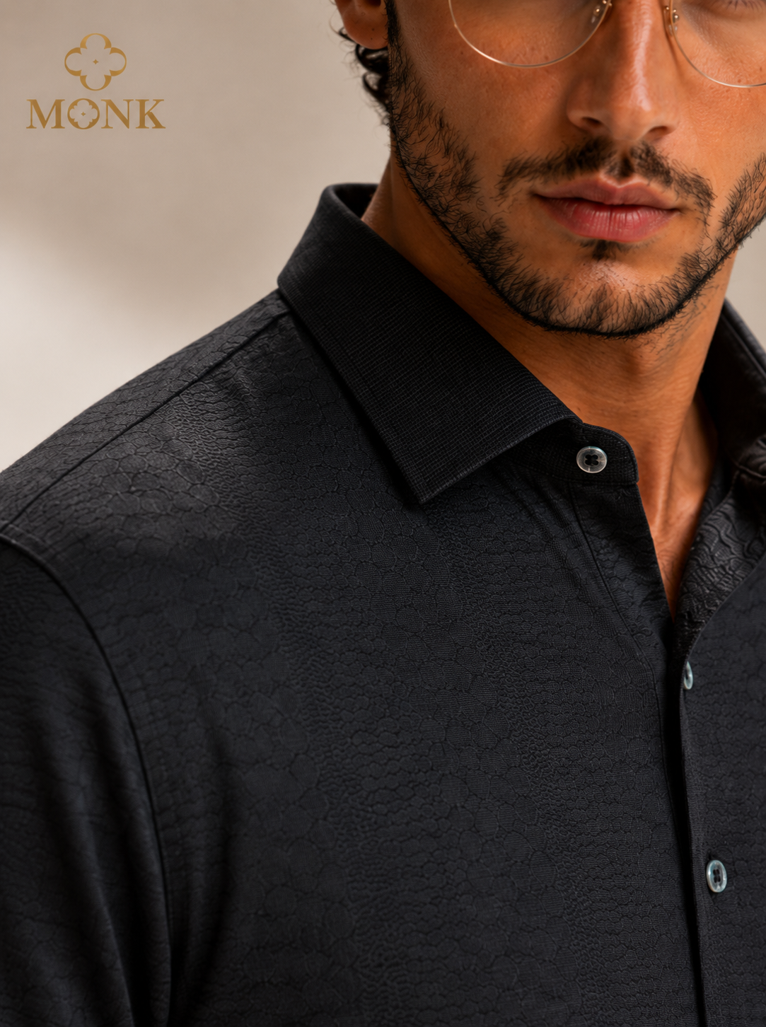Black Classic Half Sleeve Shirt
