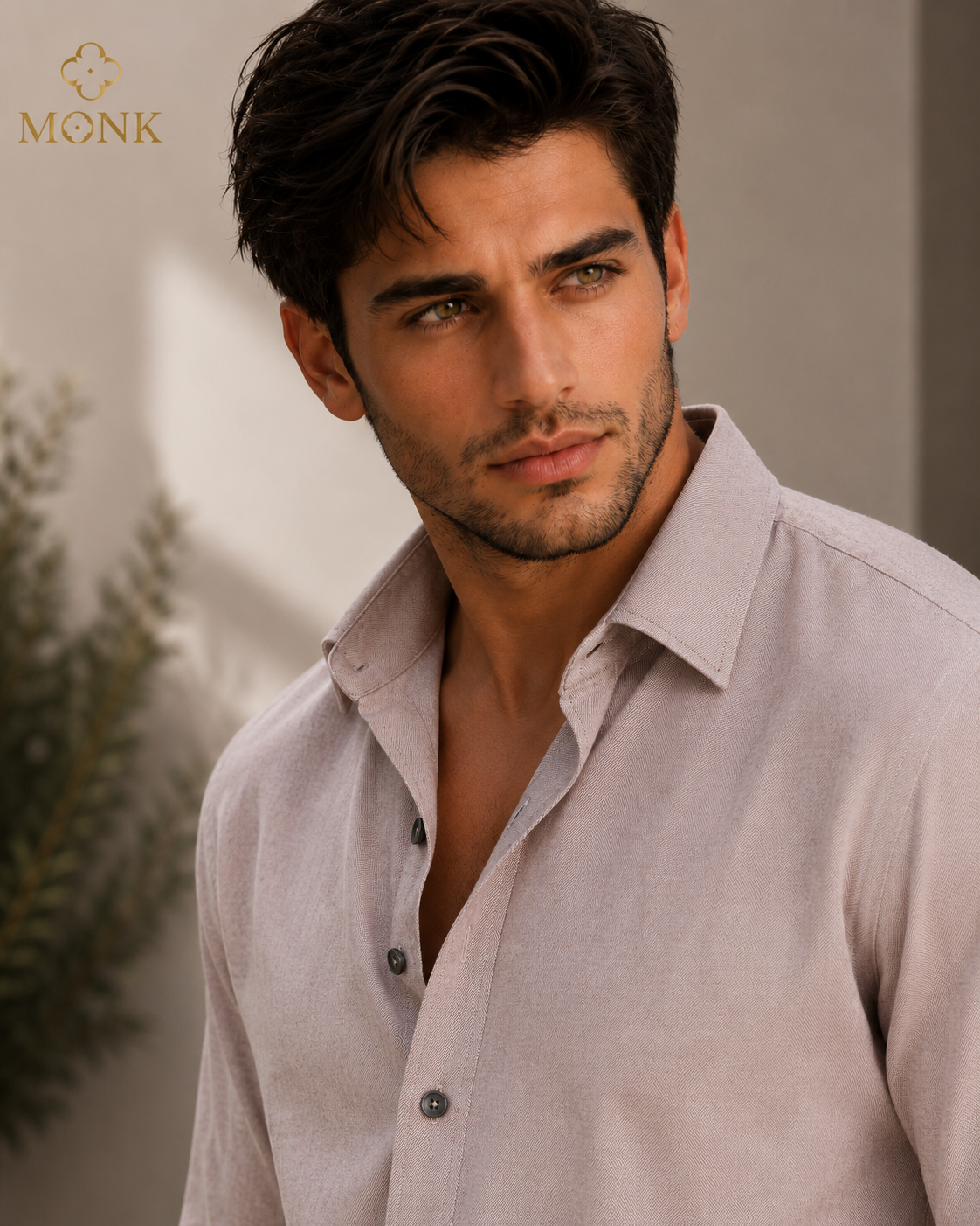 Desert Taupe Twill Full Sleeve shirt
