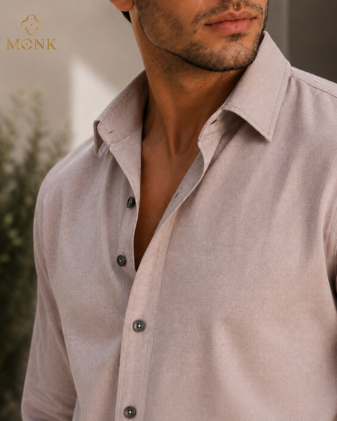 Desert Taupe Twill Full Sleeve shirt