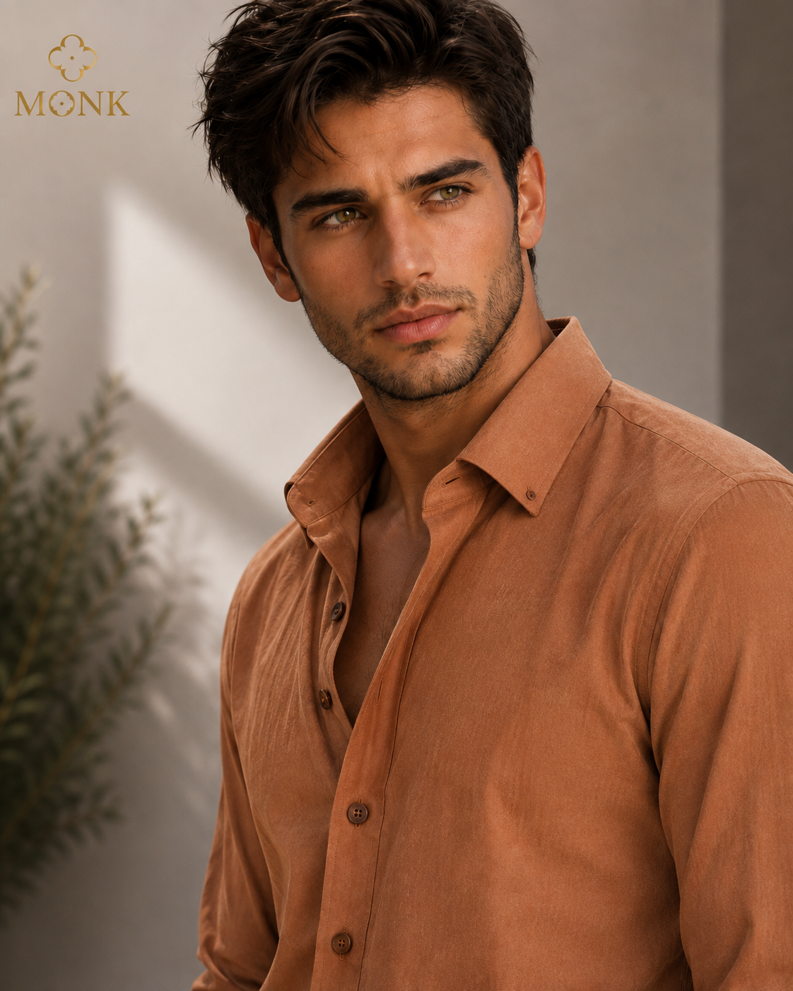Caramel Velvet Luxe full sleeve Shirt