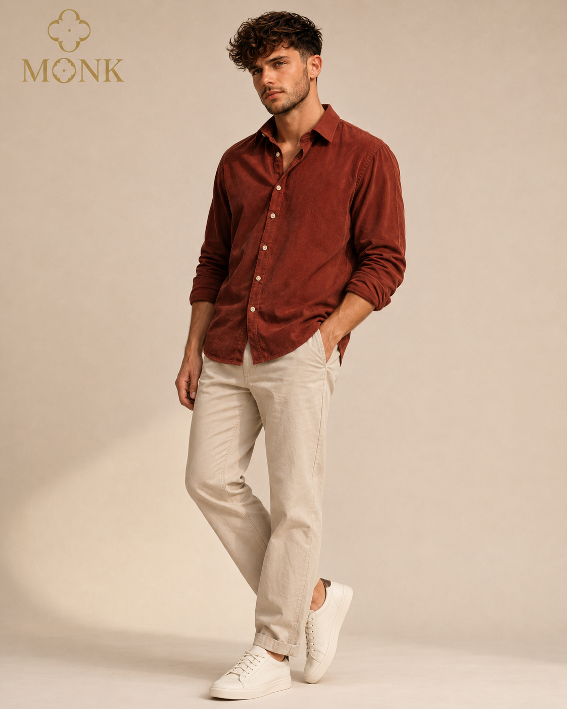 MAROON CORDUROY SHIRTS FS