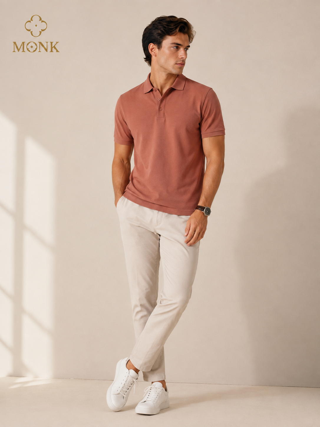 TAN BROWN POLO