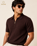 Coffee Brown Half Sleeve Polo T-Shirt