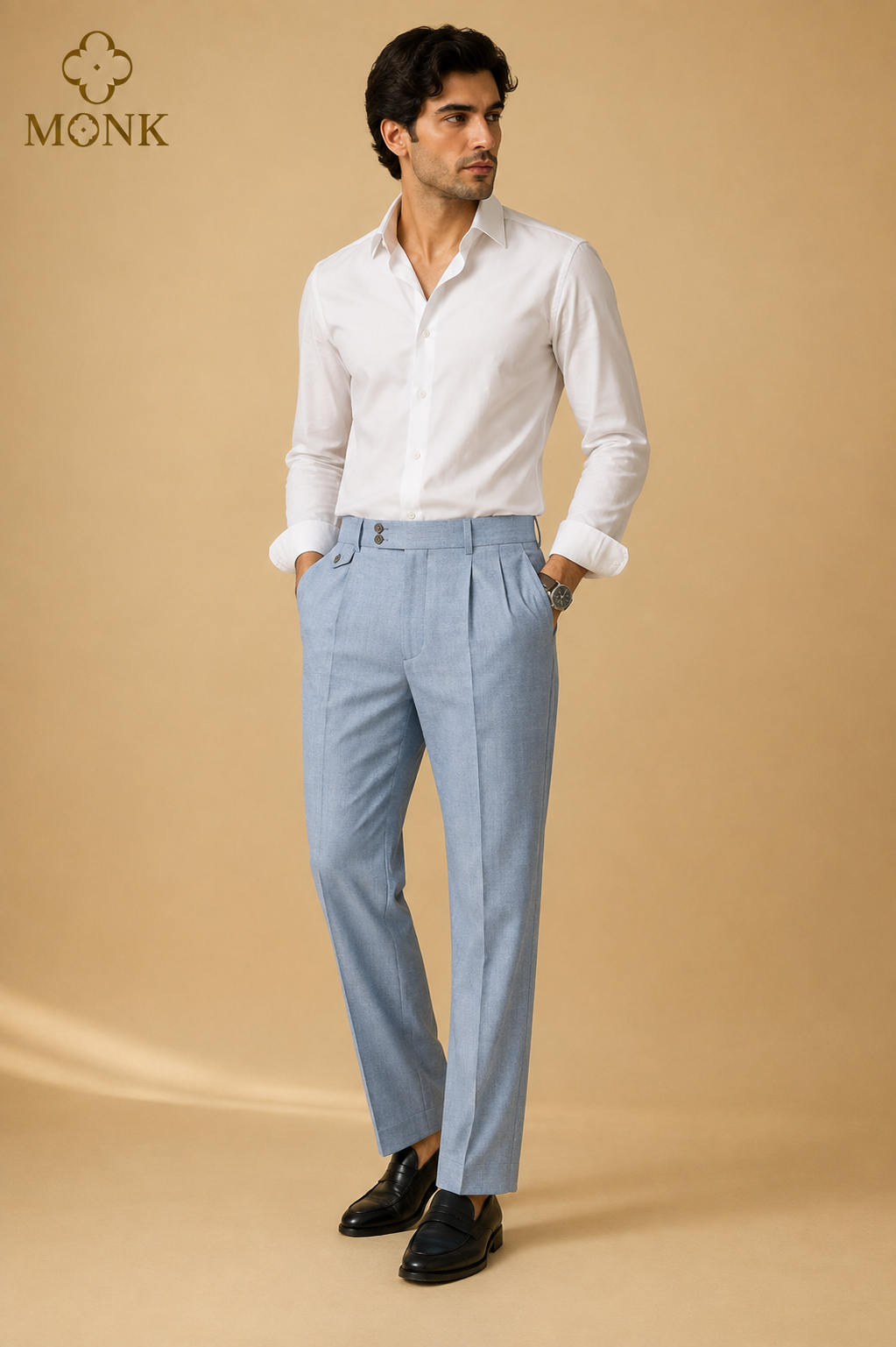 Ice Blue Gurka Pant
