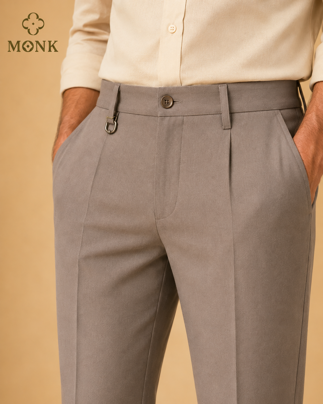Kaki Brown Formal Pant