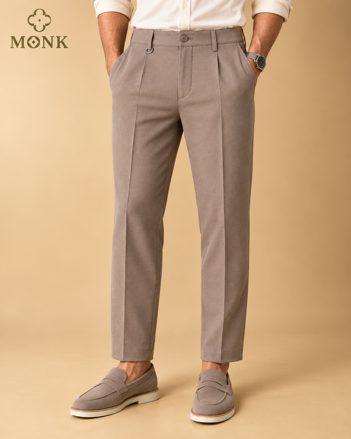 Kaki Brown Formal Pant