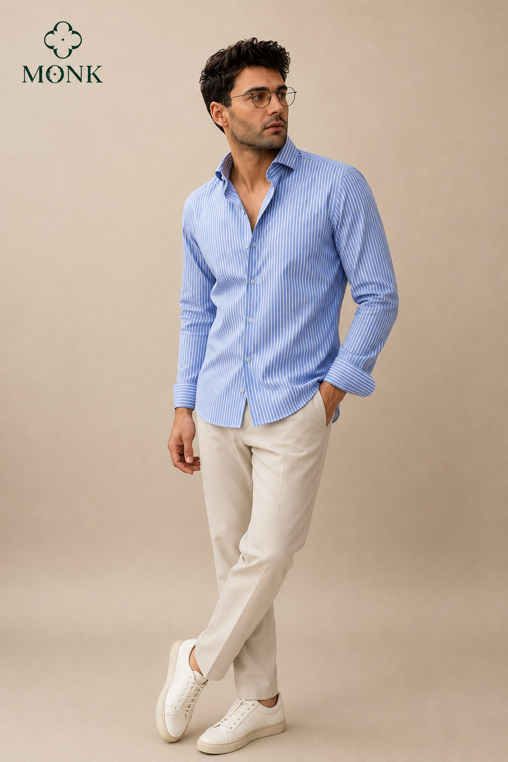 Light Blue Stripe full sleeve Shirt
