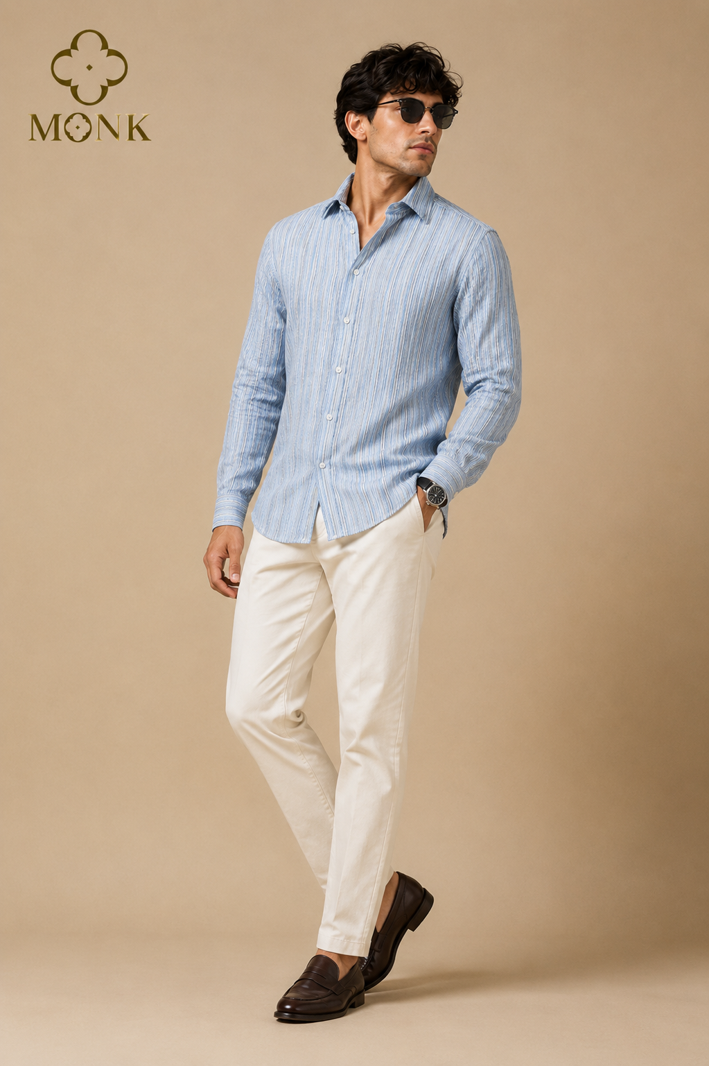 GRAY MULTI - STRIPE COTTON BLEND FS
