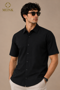 Jet Black Half Sleeve shirt