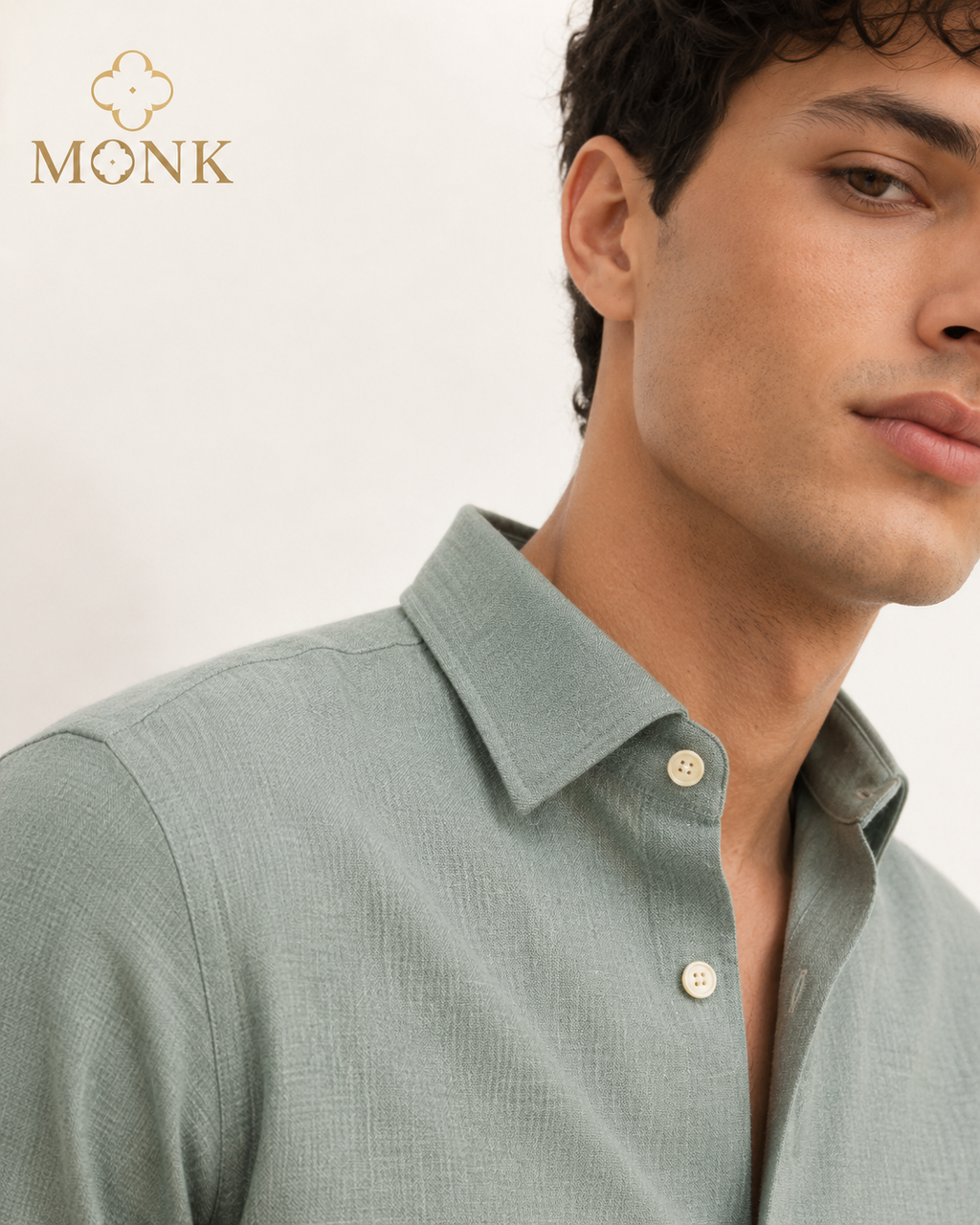Sage Velvet Luxe full sleeve Shirt