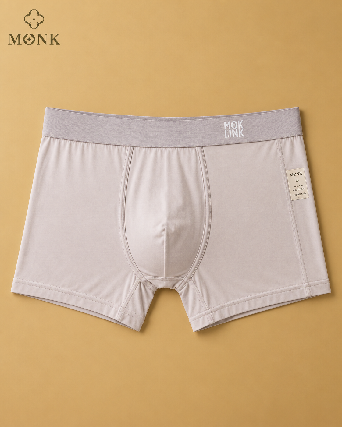 MONK Men’s Premium Boxer Brief – Beige